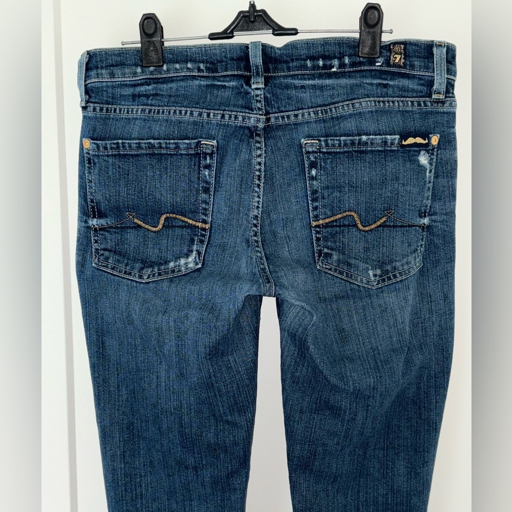 7 for All Mankind josefina skinny boyfriend jeans sz 27 EUC - Picture 6 of 11